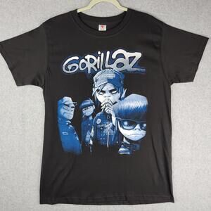 Gorillaz Shirt Mens Large Black Nene Sport Mexican Big Print Tee Double Sided